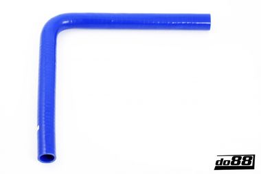 Silikoniletku Sininen 90 astetta pitkällä jalalla 1,5'' (38mm)
