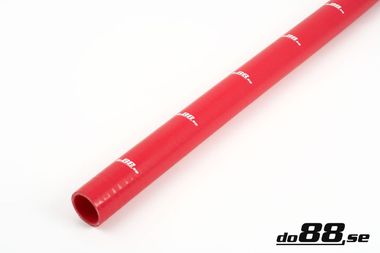 Silikoniletku Suora Punainen 1'' (25mm)