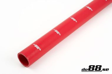 Silikoniletku Suora Punainen 2,25'' (57mm)