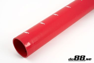 Silikoniletku Suora Punainen 4,5'' (114mm)