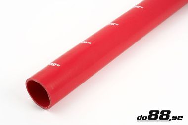 Silikoniletku Suora Punainen 2,75'' (70mm)
