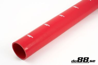 Silikoniletku Suora Punainen 3,125'' (80mm)