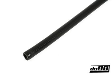 Silikoniletku Musta Joustava sileä 0,75'' (19mm)