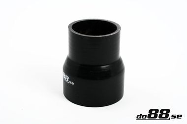 Silikoniletku Musta 2,5 - 4'' (63-102mm)