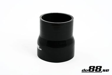 Silikoniletku Musta 3 - 4'' (76-102mm)