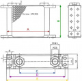 Setrab Pro Line öljynjäähdytin 16 rivinen 163mm Setrab Pro Line öljynjäähdytin 16 rivinen 163mm