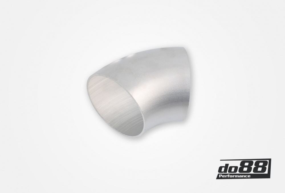 Alumiiniputki 45° 100x3 mm, pitkä säde Alumiiniputki 45° 100x3 mm, pitkä säde