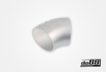 Alumiiniputki 45° 100x3 mm, pitkä säde Alumiiniputki 45° 100x3 mm, pitkä säde