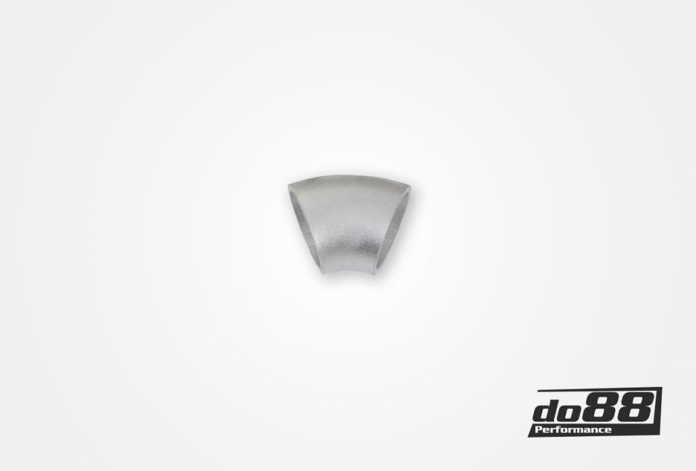 Alumiiniputki 45° 35x3 mm, lyhyt säde