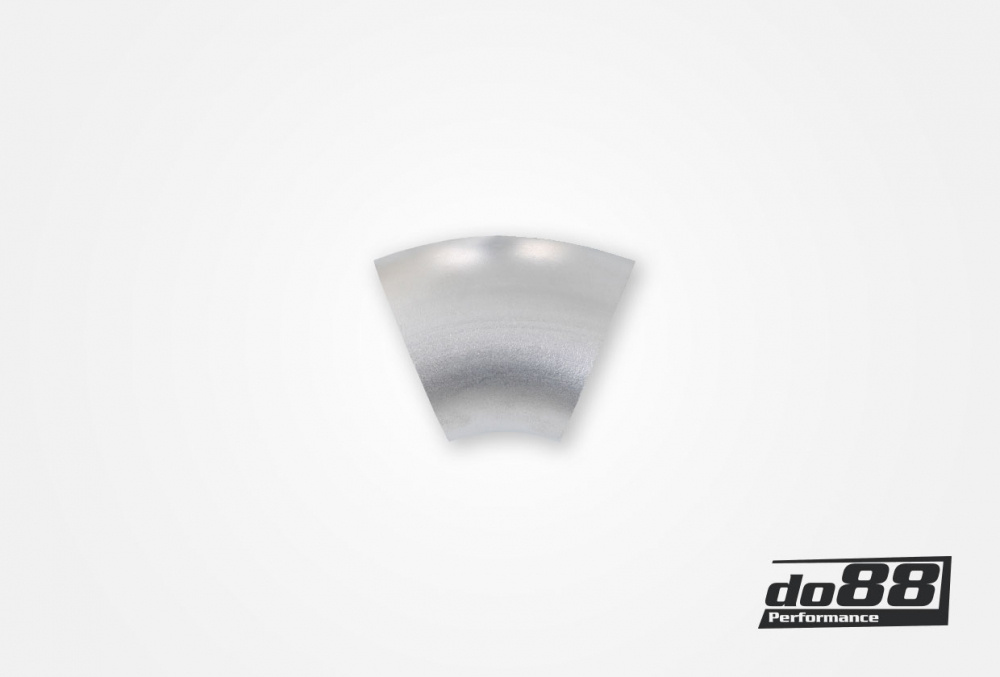 Alumiiniputki 45° 60x3 mm, pitkä säde