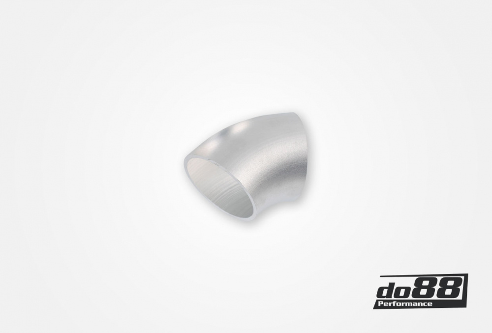 Alumiiniputki 45° 60x3 mm, pitkä säde