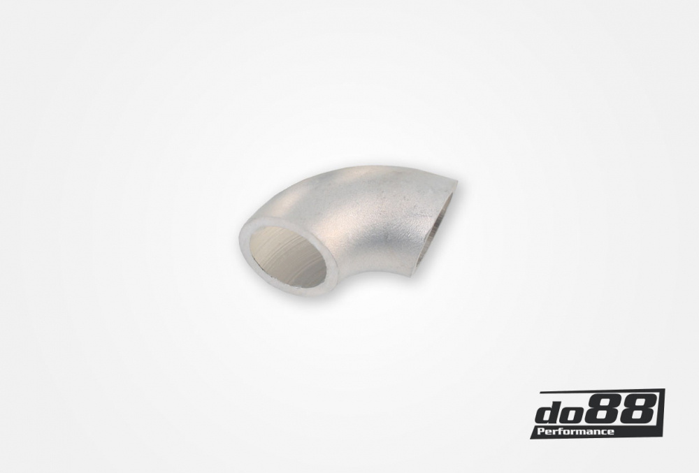 Alumiiniputki 90° 40x3 mm, lyhyt säde