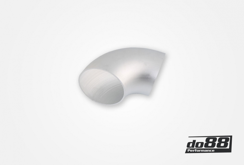 Alumiiniputki 90° 60x3 mm, lyhyt säde