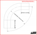 Alumiiniputki 90 astetta 3'' (76mm) Alumiiniputki 90 astetta 3'' (76mm)