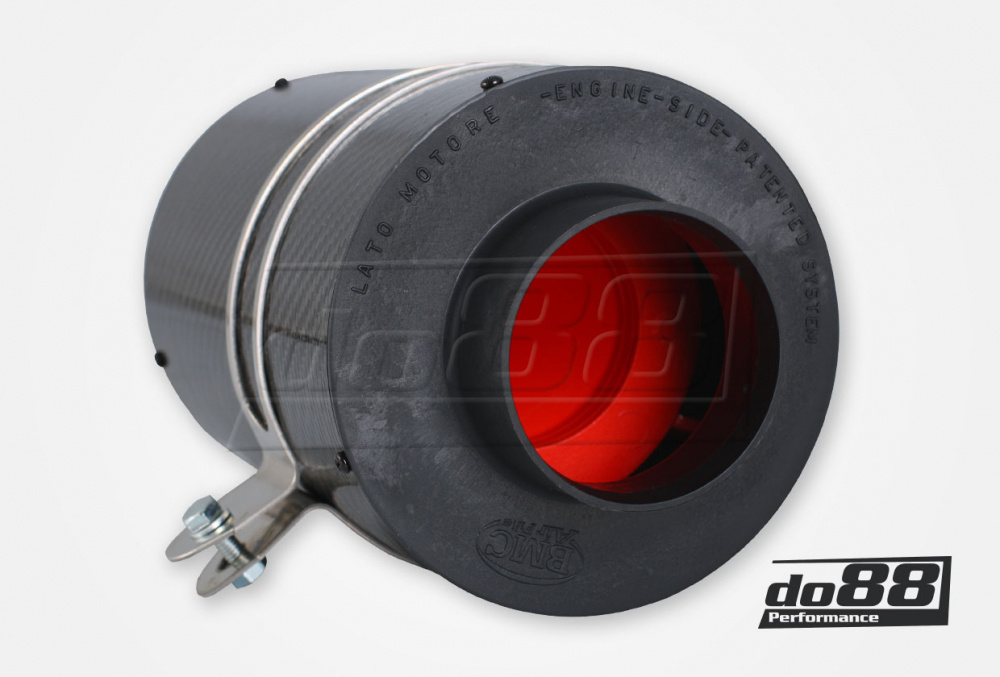 BMC CDA Carbon Dynamic Airbox,  Hiilikuitu, Liitäntä 70mm, Pituus 185mm