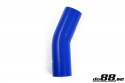 Silikoniletku Sininen 25 astetta 2,126\'\' (54mm) Silikoniletku Sininen 25 astetta 2,126\'\' (54mm)