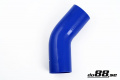 Silikoniletku Sininen 45 astetta 3,5'' (89mm) Silikoniletku Sininen 45 astetta 3,5'' (89mm)