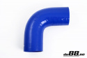 Silikoniletku Sininen 90 astetta 4,25\'\' (108mm) Silikoniletku Sininen 90 astetta 4,25\'\' (108mm)