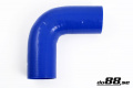 Silikoniletku Sininen 90 astetta 2,5'' (63mm) Silikoniletku Sininen 90 astetta 2,5'' (63mm)