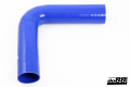 Silikoniletku Sininen 90 astetta pitkällä jalalla 3'' (76mm) Silikoniletku Sininen 90 astetta pitkällä jalalla 3'' (76mm)