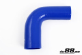 Silikoniletku Sininen 90 astetta 1,75 - 2,5'' (45-63mm) Silikoniletku Sininen 90 astetta 1,75 - 2,5'' (45-63mm)