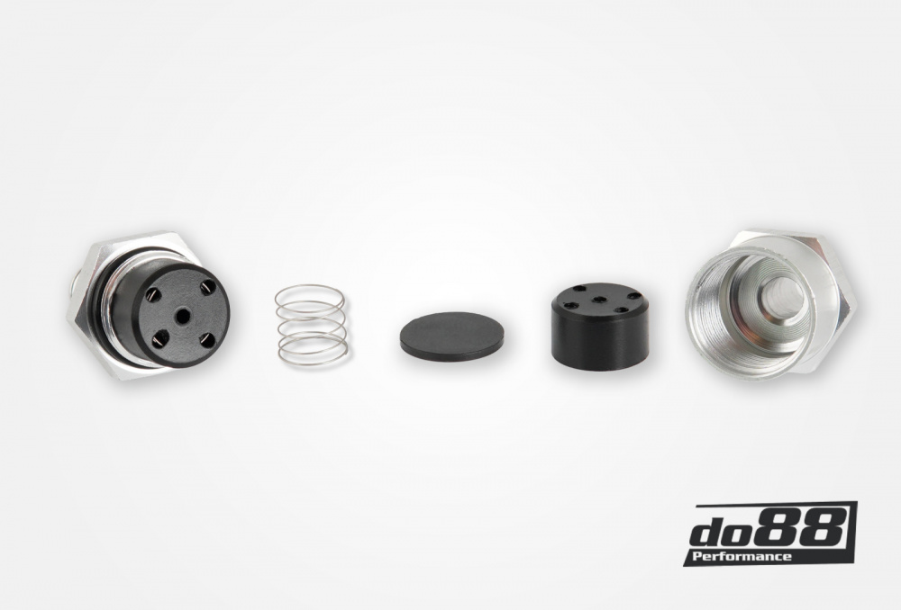 Yksisuuntainen takaiskuventtiili 8mm letkuille, Alumiini