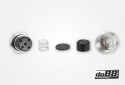 Yksisuuntainen takaiskuventtiili 8mm letkuille, Alumiini