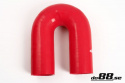 Silikoniletku Punainen 180 astetta 1\'\' (25mm) Silikoniletku Punainen 180 astetta 1\'\' (25mm)