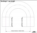 Silikoniletku Punainen 180 astetta 2,75\'\' (70mm)