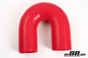 Silikoniletku Punainen 180 astetta 3,25\'\' (83mm) Silikoniletku Punainen 180 astetta 3,25\'\' (83mm)