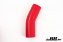 Silikoniletku Punainen 25 astetta 2,5\'\' (63mm) Silikoniletku Punainen 25 astetta 2,5\'\' (63mm)