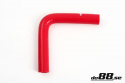 Silikoniletku Punainen 90 astetta 0,75\'\' (19mm) Silikoniletku Punainen 90 astetta 0,75\'\' (19mm)