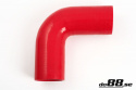 Silikoniletku Punainen 90 astetta 2,5\'\' (63mm) Silikoniletku Punainen 90 astetta 2,5\'\' (63mm)