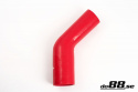 Silikoniletku Punainen 45 astetta 2 - 2,5\'\' (51 - 63mm) Silikoniletku Punainen 45 astetta 2 - 2,5\'\' (51 - 63mm)