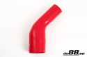 Silikoniletku Punainen 45 astetta 2,375 - 3\'\' (60 - 76mm)