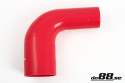 Silikoniletku Punainen 90 astetta 2,5 - 3\'\' (63 - 76mm) Silikoniletku Punainen 90 astetta 2,5 - 3\'\' (63 - 76mm)