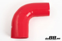 Silikoniletku Punainen 90 astetta 3 - 3,5\'\' (76 - 89mm) Silikoniletku Punainen 90 astetta 3 - 3,5\'\' (76 - 89mm)