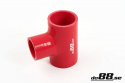 Silikoniletku Punainen T 2\'\' + 1,5\'\' (51+38mm) Silikoniletku Punainen T 2\'\' + 1,5\'\' (51+38mm)