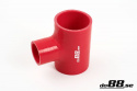 Silikoniletku Punainen T 2,5\'\' + 1,5\'\' (63+38mm) Silikoniletku Punainen T 2,5\'\' + 1,5\'\' (63+38mm)
