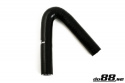 Silikoniletku Musta 135 astetta 0,43\'\' (11mm)
