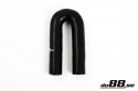 Silikoniletku Musta 180 astetta 0,875\'\' (22mm)