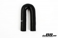 Silikoniletku Musta 180 astetta 1,18'' (30mm) Silikoniletku Musta 180 astetta 1,18'' (30mm)