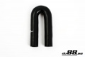 Silikoniletku Musta 180 astetta 1,25'' (32mm) Silikoniletku Musta 180 astetta 1,25'' (32mm)