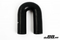 Silikoniletku Musta 180 astetta 1,625\'\' (41mm)