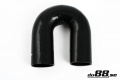 Silikoniletku Musta 180 astetta 3,25'' (83mm) Silikoniletku Musta 180 astetta 3,25'' (83mm)