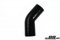 Silikoniletku Musta 45 astetta 3,25'' (83mm) Silikoniletku Musta 45 astetta 3,25'' (83mm)