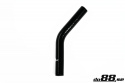 Silikoniletku Musta 45 astetta 0,3125\'\' (8mm)