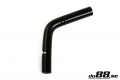 Silikoniletku Musta 60 astetta 0,25'' (6,5mm) Silikoniletku Musta 60 astetta 0,25'' (6,5mm)