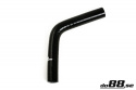 Silikoniletku Musta 60 astetta 0,25\'\' (6,5mm)