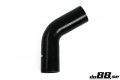 Silikoniletku Musta 60 astetta 2,375'' (60mm) Silikoniletku Musta 60 astetta 2,375'' (60mm)